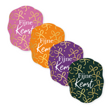 Sluitsticker fijne kerst - 10 stuks