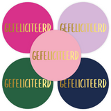 Sluitstickers gefeliciteerd - 10 stuks