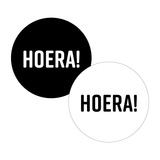 Sluitsticker hoera - 10 stuks