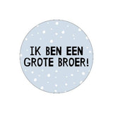 Sluitsticker ik ben een grote broer blauw - 10 stuks