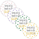 Sluitstickers lang zal jij leven - 10 stuks