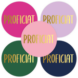 Sluitstickers proficiat - 10 stuks