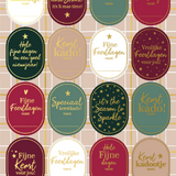 Stickervel feestdagen