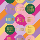 Stickervel pastel